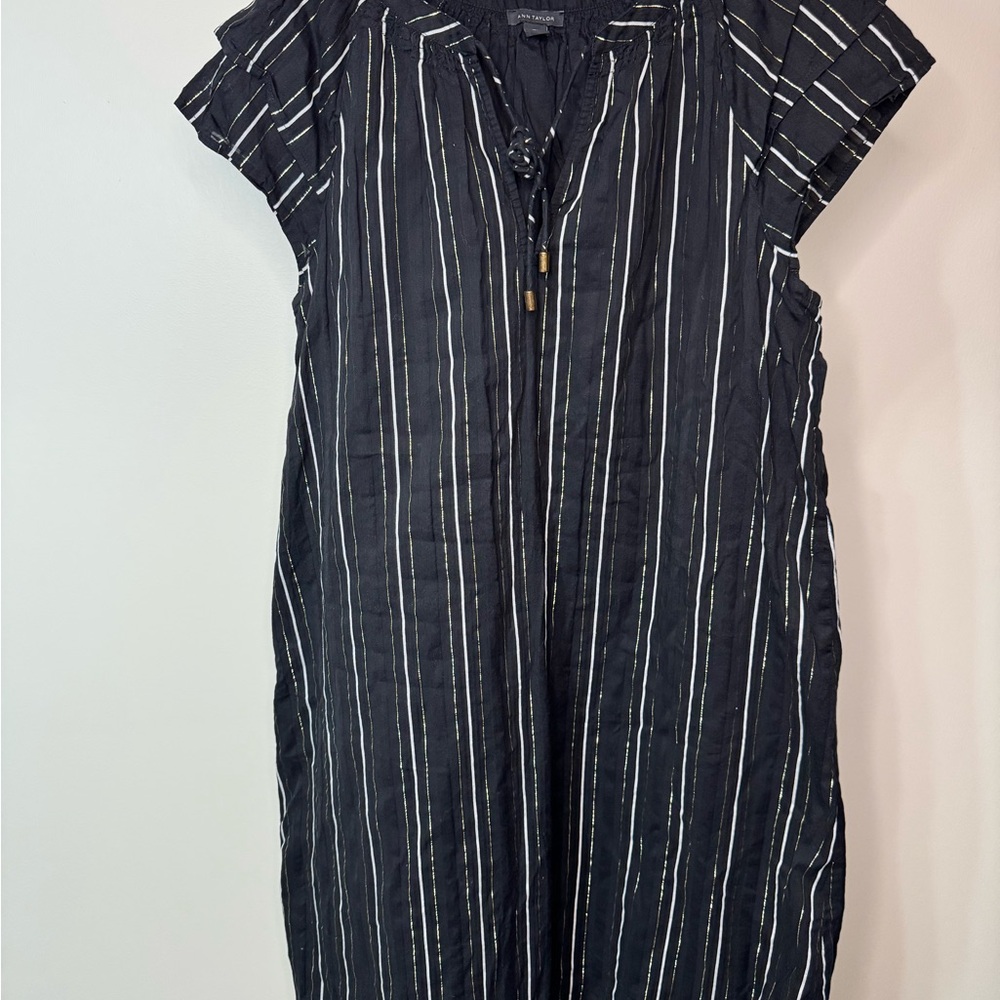 Ann Taylor Black and White Striped Sheath Dress - SKU 1109 - Picture 2 of 7